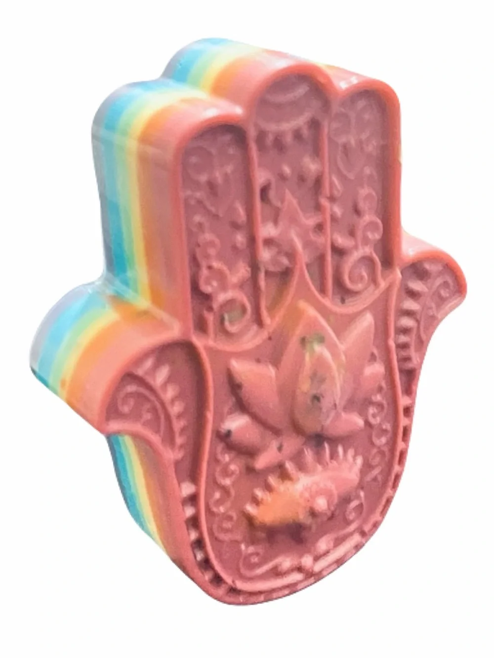 New Fruit Punch Organic Oatmeal Handmade  Rainbow Hamsa 🪬 Chakra Soap By Me